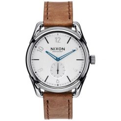 Zegarki damskie: Zegarek damski Gunmetal Chestnut Nixon C39 Leather A4592067