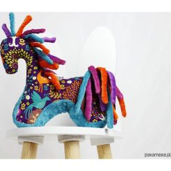 Koń Fantasyforest - przytulanka sensoryczna. Szare przytulanki i maskotki Pakamera, z materiału. Za 90,00 zł.