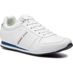 Sneakersy VERSACE JEANS - E0YTBSA1 70915 003. Białe sneakersy męskie Versace Jeans, na co dzień, bez wzorów, z jeansu, bez zapięcia. Za 569,00 zł.