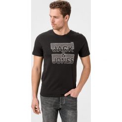 Jack & Jones Complete Koszulka Czarny. Czarne podkoszulki męskie Jack & Jones, s, z nadrukiem, z bawełny, bez kołnierzyka, z krótkim rękawem, krótkie. Za 44,95 zł.