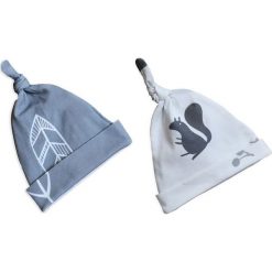 Czapeczka Krasnal 2-pack Wiewióry/ Piórka 2-4 miesiące Sleepee. Czapeczki niemowlęce Sleepee, bez wzorów. Za 37,00 zł.