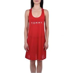 Tommy Hilfiger Tommy Short Tank Dress Dress Tee Tango Red UW0UW01730 -611 (rozmiar S). Czerwone spódniczki damskie TOMMY HILFIGER, s, bez wzorów. W wyprzedaży za 174,00 zł.
