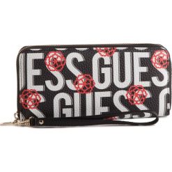Duży Portfel Damski GUESS - Bobbi (AD) Slg SWAD64 22460 GUE. Czarne portfele damskie marki Guess, z aplikacjami, ze skóry ekologicznej. Za 279,00 zł.