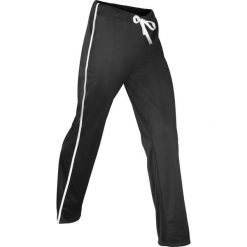 Spodnie sportowe trykotowe, długie, Level 2 bonprix czarny. Czarne spodnie damskie bonprix. Za 89,99 zł.