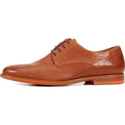 Geox półbuty męskie Bayle 40 brązowe. Pomarańczowe buty wizytowe męskie Geox, ze skóry, bez zapięcia. W wyprzedaży za 399,00 zł.