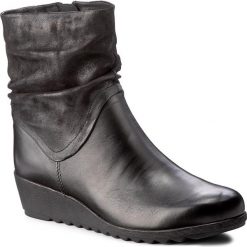 Botki CAPRICE - 9-25451-29 Black Nap.Comb 026. Czarne botki damskie skórzane marki Caprice, na obcasie. W wyprzedaży za 259,00 zł.