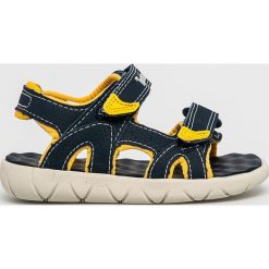 Timberland - Sandały dziecięce. Niebieskie sandały chłopięce Timberland, z gumy, bez zapięcia. W wyprzedaży za 139,90 zł.