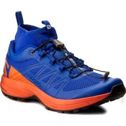Buty SALOMON - Xa Enduro 392408 27 G0 Surf The Web/Flame/Black. Niebieskie buty sportowe męskie marki Salomon, z tworzywa sztucznego, na sznurówki, do biegania. W wyprzedaży za 409,00 zł.