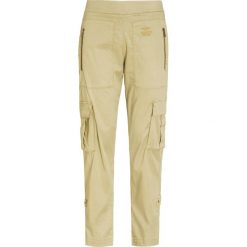 Spodnie AERONAUTICA MILITARE. Zielone spodnie damskie Aeronautica Militare, z tkaniny. W wyprzedaży za 614,00 zł.