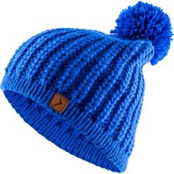 Czapka damska CAD615 - kobalt - Outhorn. Niebieskie czapki damskie Outhorn, na zimę, bez wzorów, ze splotem. W wyprzedaży za 19,99 zł.