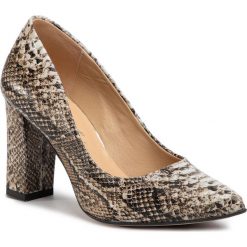 Półbuty ROBERTO - 2453 Wąż Naturalny. Pomarańczowe półbuty damskie Roberto, z materiału. Za 279,00 zł.