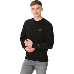 Calvin Klein Bluza Czarny. Czarne bluzy męskie Calvin Klein, l, z haftami, z bawełny, bez kołnierzyka, bez rękawów, bez kaptura. Za 393,95 zł.