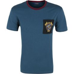 T-shirt Trussardi Jeans. Zielone t-shirty męskie Trussardi Jeans, m, bez wzorów, z jeansu, klasyczne, z włoskim kołnierzykiem. Za 139,00 zł.
