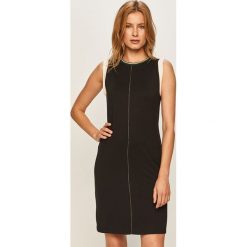 Volcom - Sukienka. Czarne sukienki damskie Volcom, na co dzień, s, z aplikacjami, z elastanu, biznesowe, z okrągłym kołnierzem, bez rękawów, mini, proste. Za 229,90 zł.