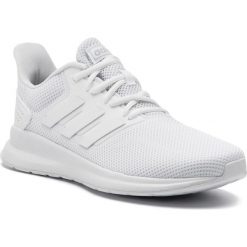 Buty adidas - Runfalcon F36215 Ftwwht/Ftwwht/Cblack. Białe buty sportowe damskie Adidas, bez wzorów, ze skóry ekologicznej, sportowe, do biegania. Za 199,00 zł.