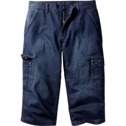 Jeansy męskie: Dżinsy 3/4 Regular Fit Straight bonprix ciemnoniebieski