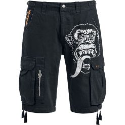 Bermudy męskie: Gas Monkey Garage Logo Krótkie spodenki czarny