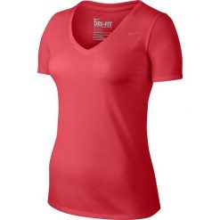Nike Koszulka damska V-Neck DFC SS Tee 2.0 różowa r. XS (694363 850). Czerwone topy sportowe damskie Nike, xs. Za 78,62 zł.