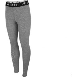 4F Women's Functional Trousers NOSH4-SPDF001-25M leginsy damskie szare L. Szare legginsy sportowe damskie 4f, s, bez wzorów, z elastanu, z podwyższonym stanem, do biegania. W wyprzedaży za 79,99 zł.