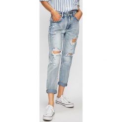 Answear - Jeansy. Niebieskie jeansy damskie ANSWEAR, s, z podwyższonym stanem. Za 149,90 zł.