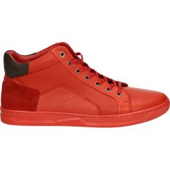 Botki męskie - 653 MIL RED. Czerwone botki męskie Venezia, ze skóry. Za 279,00 zł.