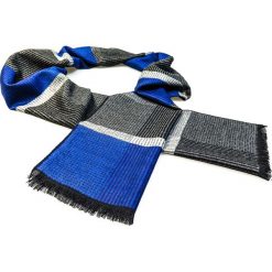 Szaro-niebieski szalik męski R32. Szare szaliki męskie Modini Moda Męska, bez wzorów. Za 55,01 zł.