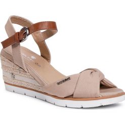 Espadryle TOM TAILOR - 809040380 Beige 1. Brązowe espadryle damskie Tom Tailor, bez wzorów, ze skóry ekologicznej, bez obcasa. W wyprzedaży za 189,00 zł.