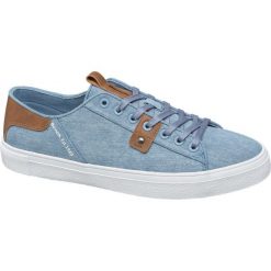 Tenisówki męskie Bench niebieskie. Niebieskie trampki męskie Bench, bez wzorów, z gumy, sportowe, bez zapięcia. Za 119,90 zł.