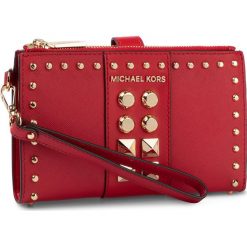 Duży Portfel Damski MICHAEL MICHAEL KORS - Jet Set 34F9GJ6W3L Bright Red. Czerwone portfele damskie MICHAEL Michael Kors, bez wzorów, ze skóry. Za 669,00 zł.