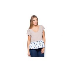 Bluzki Katrus -. Brązowe bluzki damskie marki KATRUS, s, bez wzorów, bez kołnierzyka, bez rękawów. Za 109,00 zł.