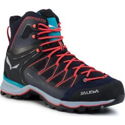 Trekkingi SALEWA - Ws Mtn Trainer Lite Mid Gtx GORE-TEX 61360-3989 Premium Navy/Blue Fog 3989. Niebieskie trapery damskie Salewa, ze skóry, bez obcasa, bez zapięcia. W wyprzedaży za 719,00 zł.