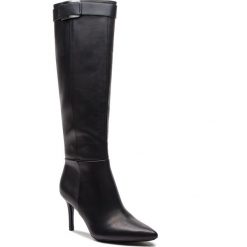 Kozaki CALVIN KLEIN - Gabrielle E74979 Black. Czarne kozaki damskie Calvin Klein, ze skóry ekologicznej, bez obcasa, na obcasie, bez zapięcia. W wyprzedaży za 589,00 zł.