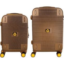 Zestaw walizek Bahamas 20/24 Mała/Średnia. Brązowe walizki VIP COLLECTION, małe. Za 1235,33 zł.