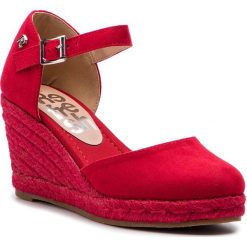 Espadryle REFRESH - 69730 Rojo. Czerwone espadryle damskie Refresh, bez wzorów, ze skóry ekologicznej, bez obcasa, na obcasie. W wyprzedaży za 139,00 zł.