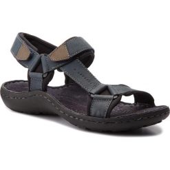 Sandały LASOCKI FOR MEN - MI18-975 Granatowy. Niebieskie klapki męskie Lasocki For Men, bez wzorów, ze skóry. Za 119,99 zł.