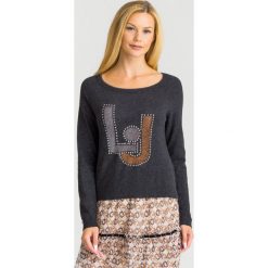 SWETER Liu Jo. Szare swetry damskie Liu Jo, s, bez wzorów, z kaszmiru, bez rękawów, bez kaptura. Za 679,00 zł.