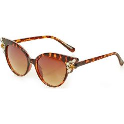 Luksusowe okulary przeciwsłoneczne mazzini cat eye diamond brąz. Pomarańczowe okulary przeciwsłoneczne damskie LOOKS STYLE EYEWAER, eleganckie. W wyprzedaży za 59,90 zł.