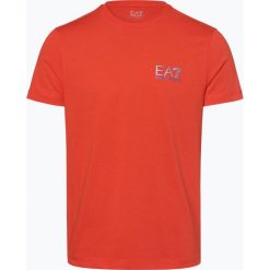 EA7 Emporio Armani - T-shirt męski, pomarańczowy. Pomarańczowe t-shirty męskie EA7 Emporio Armani, m, z nadrukiem, bez kołnierzyka. Za 329,95 zł.