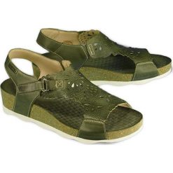PIKOLINOS MAHON W9E-0853 pickle, sandały damskie. Brązowe koturny damskie Pikolinos, bez wzorów, ze skóry, bez obcasa, na koturnie, bez zapięcia. Za 429,90 zł.