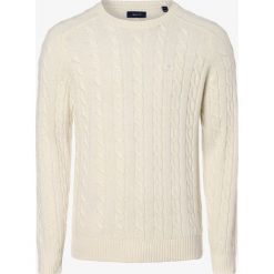 Gant - Sweter męski, beżowy. Brązowe swetry męskie GANT, m, z wełny. Za 649,95 zł.