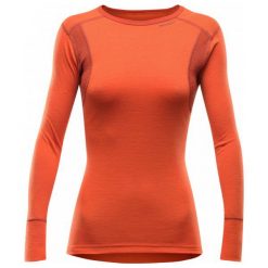 Devold Koszulka Damska Hiking Woman Shirt Brick L. Czerwone topy sportowe damskie marki Devold, l, z wełny. W wyprzedaży za 219,00 zł.
