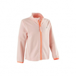 Bluza na zamek Gym & Pilates 100 dla maluchów. Niebieskie bluzy niemowlęce marki DOMYOS, z bawełny. Za 44,99 zł.