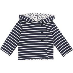 Sense Organics ZGREEN BABY ARON REVERSIBLE JACKET Kardigan navy stripes/zigzag. Niebieskie swetry chłopięce marki Sense Organics, z bawełny. Za 129,00 zł.
