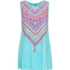 Topy damskie: Top z nadrukiem w stylu etno bonprix jasnoniebieski