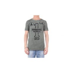 T-shirty z krótkim rękawem Replay M364522524M. Zielone t-shirty męskie Replay, s, bez wzorów, bez kołnierzyka, krótkie. Za 221,33 zł.
