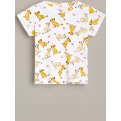 Bawełniany t-shirt Król Lew -. T-shirty damskie Reserved, l, bez wzorów, z bawełny, bez kołnierzyka. Za 29,99 zł.