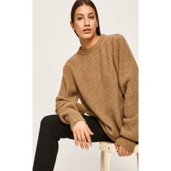 Answear - Sweter. Brązowe swetry damskie ANSWEAR, xl, bez wzorów, z poliesteru, bez rękawów, bez kaptura. W wyprzedaży za 79,90 zł.