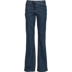 Dżinsy "authentic-stretch" BOOTCUT bonprix ciemnoniebieski. Niebieskie jeansy damskie bonprix. Za 79,99 zł.