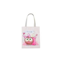 Torebka damska z printem, kolorowa na zakupy. Szare shopper bag damskie TXM, w kolorowe wzory. Za 19,99 zł.