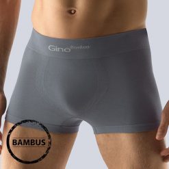 Bokserki Bamboo z krótkimi nogawkami Grey. Bokserki męskie Gina. Za 38,99 zł.